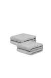 Italic Serene Ultraplush Collection Bath Essentials- Washcloths 4 Pack In Gray