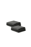 Italic Serene Ultraplush Collection Bath Essentials- Washcloths 4 Pack In Gray