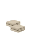 Italic Serene Ultraplush Collection Bath Essentials- Washcloths 4 Pack In Neutral