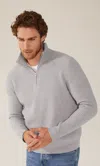 Italic Shane Chunky Cashmere Quarter Zip Pullover