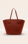 Italic Sienna Leather Everyday Tote Bag In Desert Sun