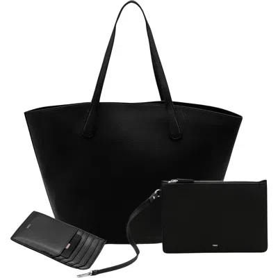 Italic Sienna Leather Tote And Albee Leather Card Holder Bundle