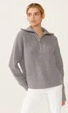 Italic Sophia Chunky Cashmere Quarter Zip Pullover