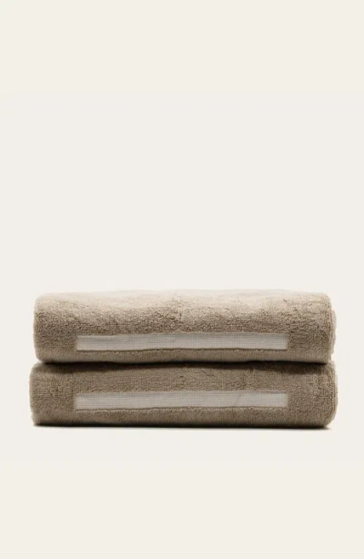 Italic Sorrel Bath Towel Set In Brown