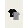 Italic Thomas Featherlight Cashmere Tee 2-pack In Multi