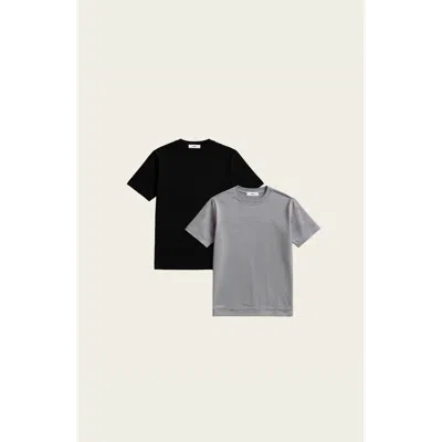 Italic Thomas Featherlight Cashmere Tee 2-pack In Multi