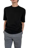 Italic Thomas Featherlight Tee In Black