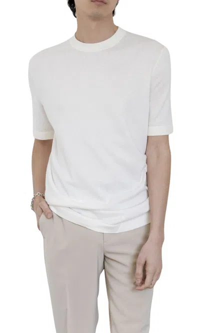Italic Thomas Featherlight Tee In White