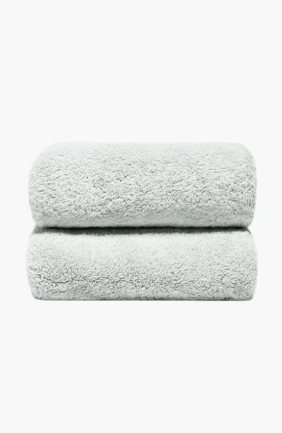 Italic Ultraplush Australian Cotton 2-piece Bath Towel Set In Gray