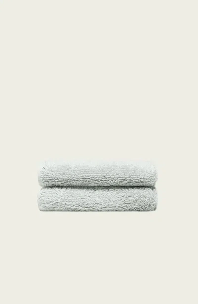 Italic Ultraplush Australian Cotton 2-piece Washcloth Set In Gray