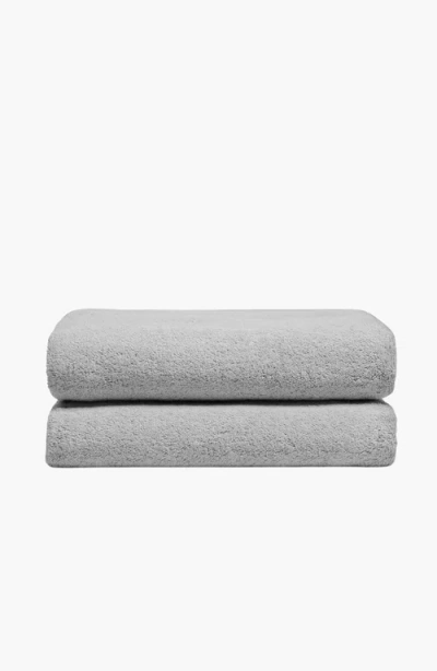 Italic Ultraplush Australian Cotton Bath Towels In Gray