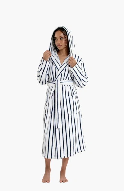 Italic Ultraplush Australian Cotton Bathrobe In Blue