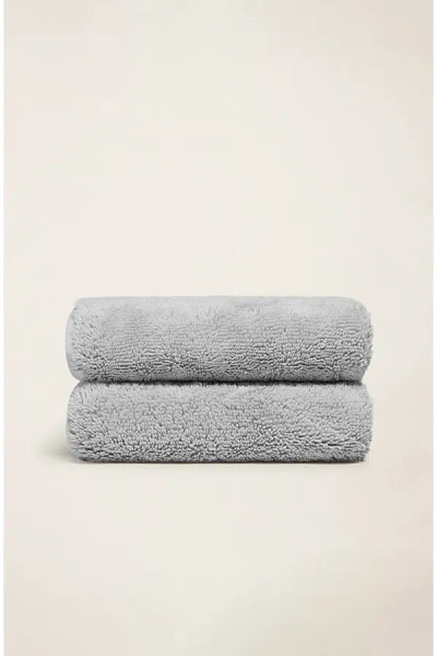 Italic Ultraplush Australian Cotton Hand Towel Set In Light Gray At Urban Outfitters