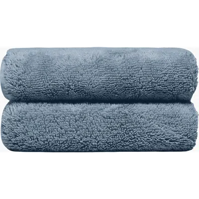 Italic Ultraplush Australian Cotton Hand Towels In Blue