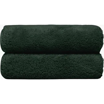 Italic Ultraplush Australian Cotton Hand Towels In Green