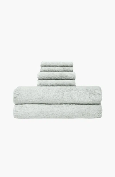 Italic Ultraplush Australian Cotton Luxe 6-piece Towel Set In Gray