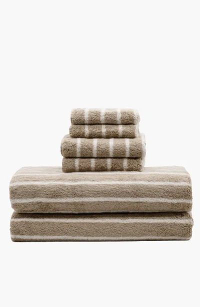 Italic Ultraplush Australian Cotton Luxe Towel Set In Brown