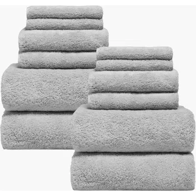 Italic Ultraplush Australian Cotton Towel Family Set In Gray