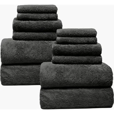 Italic Ultraplush Australian Cotton Towel Family Set In Gray