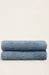 Italic Ultraplush Australian Cotton Washcloth In Blue