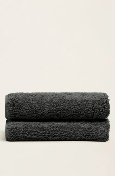 Italic Ultraplush Australian Cotton Washcloth In Gray