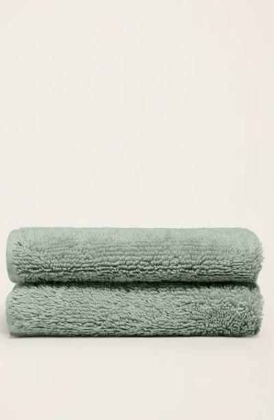 Italic Ultraplush Australian Cotton Washcloth In Green