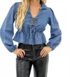 Item Ditto Dawson Bow Top In Denim