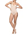 Item M6 All Mesh Shaping Bodysuit In Apricot