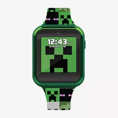 Itime Kids' Minecraft Boys Multicolor Smart Watch Min4154jc In Burgundy