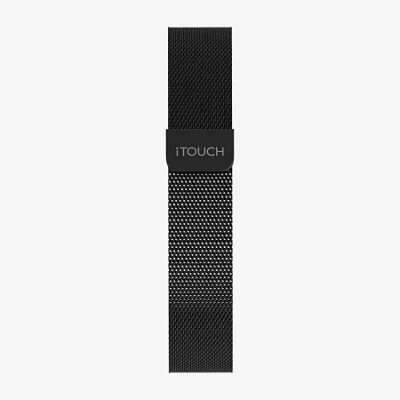 Itouch Air 4 Band Unisex Adult Black Watch Band Jmta4-strap-g02 In Transparent