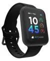 Itouch Air 4 Unisex Black Silicone Strap Smartwatch 46mm In Black