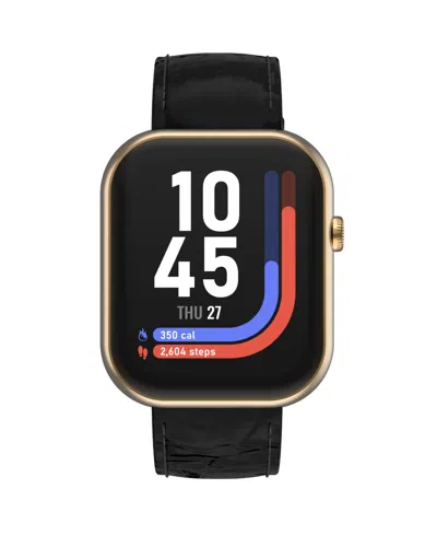 Itouch Air 5 Unisex Black Leather Strap Smartwatch