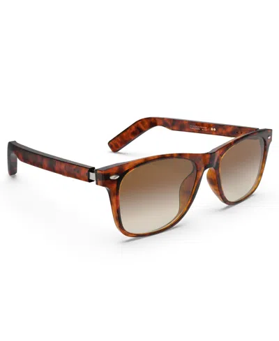 Itouch Aura Audio Smartglasses Wayfarer In Brown