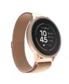 Itouch Sport 4 Unisex Rose Gold-tone Mesh Bracelet Smartwatch 43.2mm In Rosegold