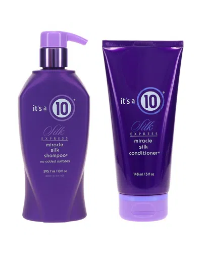 IT'S A 10 IT'S A 10 15OZ SILK EXPRESS SILK SHAMPOO & SILK EXPRESS SILK CONDITIONER COMBO PACK