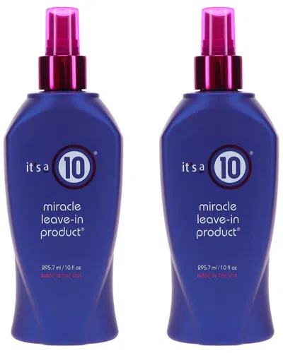 It's A 10 2 Pack 10oz Miracle Leave-in Product In Transparent