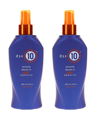 IT'S A 10 IT'S A 10 MIRACLE LEAVE-IN PLUS KERATIN 10OZ 2 PACK