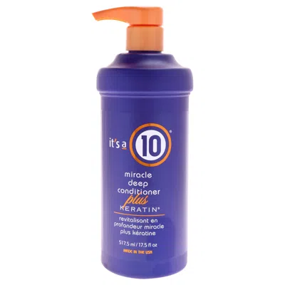 It's A 10 Miracle Deep Conditioner Plus Keratin By Its A 10 For Unisex - 17.5 oz Conditioner In Multi