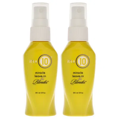 It's A 10 Miracle Leave-in For Blondes By Its A 10 For Unisex - 2 oz Treatment - Pack Of 2 In Multi