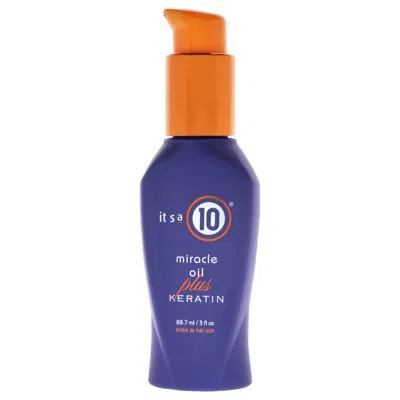 It's A 10 Miracle Oil Plus Keratin By Its A 10 For Unisex - 3 oz Oil In White
