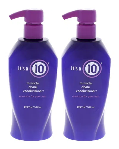 It's A 10 Its A 10 Unisex 10oz Miracle Daily Conditioner - Pack Of 2