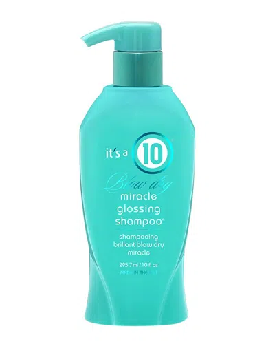 It's A 10 Its A 10 Women's 10oz  Miracle Blow Dry Glossing Shampoo In Transparent
