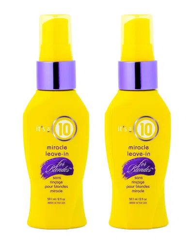 It's A 10 Its A 10 Women's 2oz  Miracle Leave-in For Blondes In Transparent