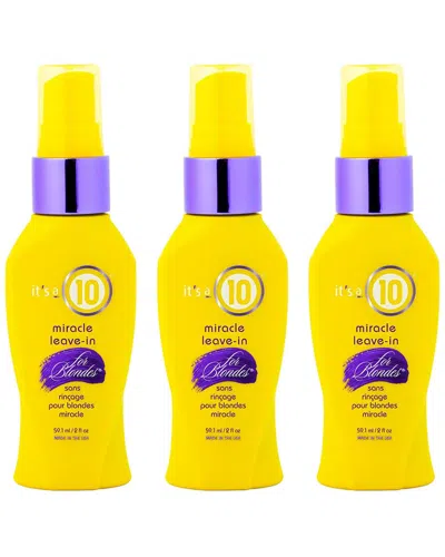 It's A 10 Its A 10 Women's 3oz  Miracle Leave-in For Blondes In Yellow