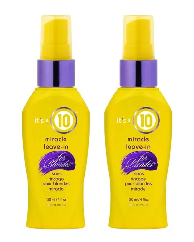 It's A 10 Its A 10 Women's 4oz  Miracle Leave-in For Blondes In Transparent