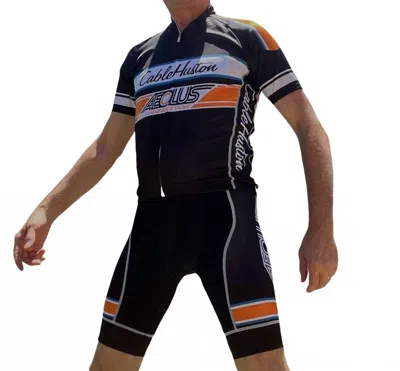 It's In My Heart Cable Huston Aeolus Endurance Sport Cycling Jersey In Black