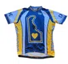 It's In My Heart Men's Delaware Cycling Jersey In Multi Color In Multi