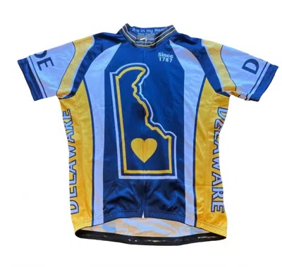 It's In My Heart Men's Delaware Cycling Jersey In Multi Color