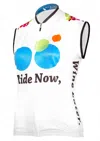 It's In My Heart Women's Sleeveless Cycling Jersey In Ride Now, Wine Later In Multi