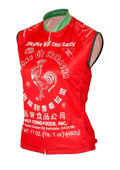 It's In My Heart Women's Sleeveless Cycling Jersey In Sriracha In Multi